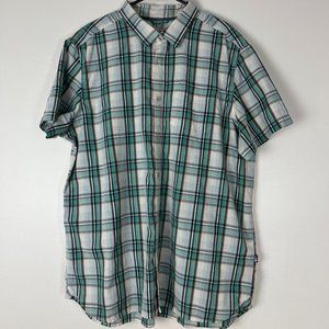 The North Face Men's 2XL Plaid Short Sleeve Button Down Shirt